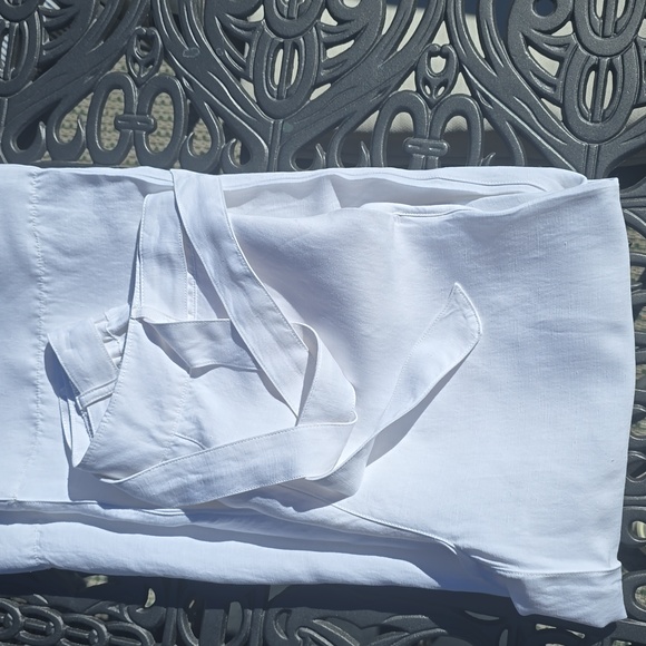 Halston Heritage White Wide Leg Pants - Picture 6 of 7